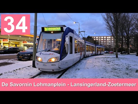 HTM RandstadRail 34: De Savornin Lohmanplein - Lansingerland-Zoetermeer | HTM 4031 | 2026