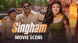 Kajal Aggarwal Proposes To Ajay Devgn In Front Of Her Family | Singham | Movie Scene | Rohit Shetty