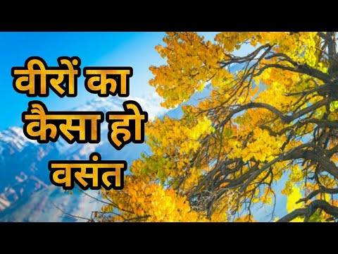 मंजरी - कक्षा -7 पाठ -3 -वीरों का कैसा हो बसंत - सुभद्रा कुमारी चौहान की कविता |Basant Panchami | Video