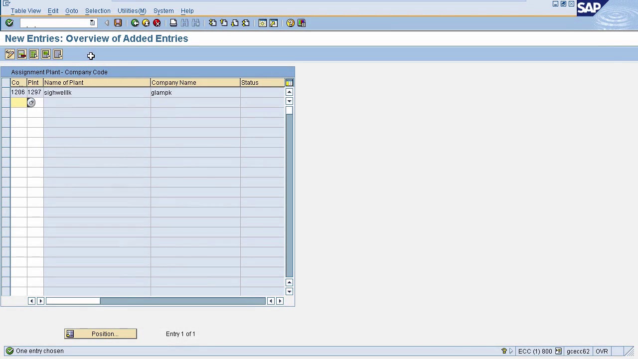 SAP MM - Assignment