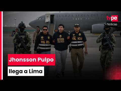 Alias Jhonsson Pulpo arribó a Lima tras su captura en Bolivia