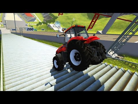 Stairs Jumps Down #5 - BeamNG.drive