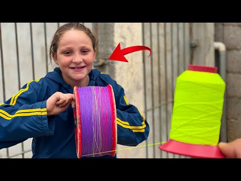 PETERSON WOUND 500 YARDS OF GREEN LINE ON THE REEL - HE WAS VERY HAPPY!!