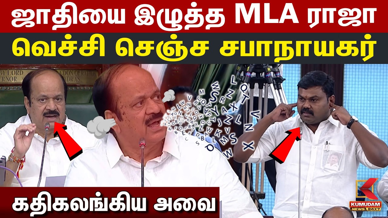 ஜாதியை இழுத்த MLA ராஜா.. வெச்சி செஞ்ச சபாநாயகர் கதிகலங்கிய அவை | MLA Raja | JCD Prabhakar | CM Vijay