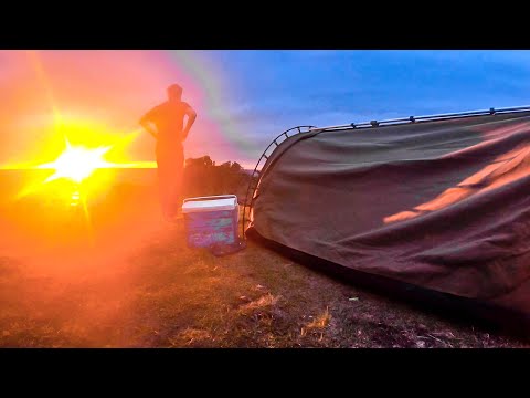 Overnight Swag Camping On A CLIFF South Coast NSW Catch & Cook
