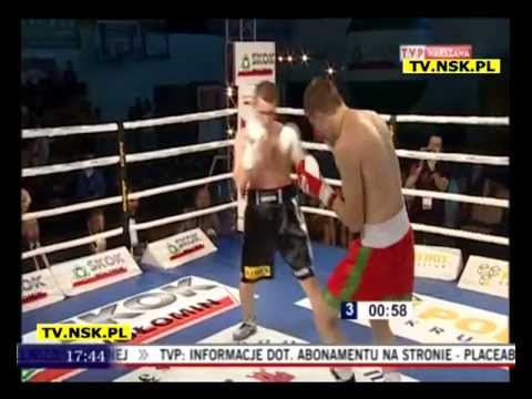 tv.nsk.pl 2012-09-30 Andrei Dolhozhyieu (Białoruś) vs Michał Żeromiński (Babilon Promotion)