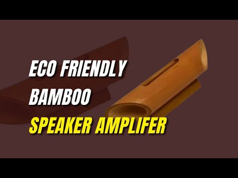 Bamboo Amplifier Speaker