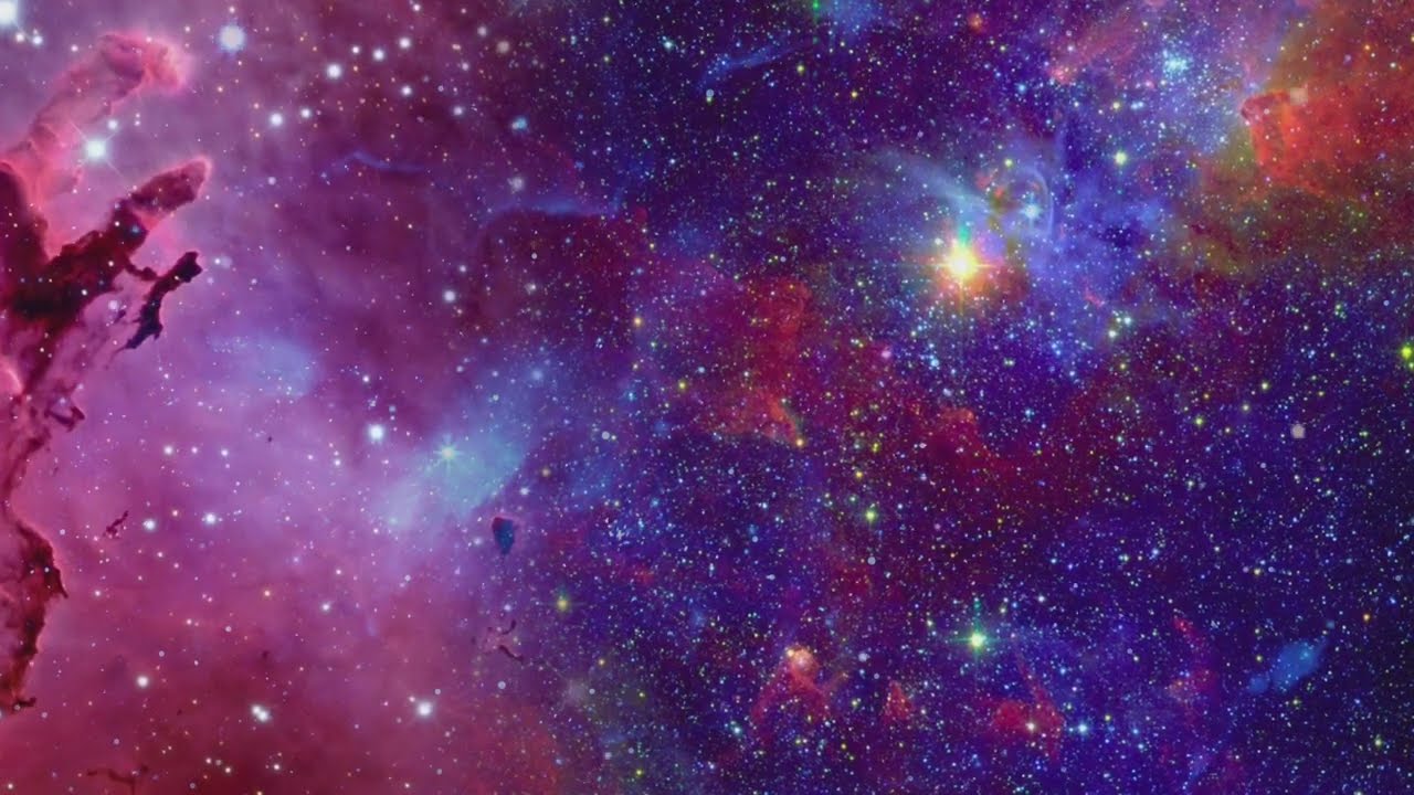 GALAXY Exploration through outer space towards glowing milky way galaxy