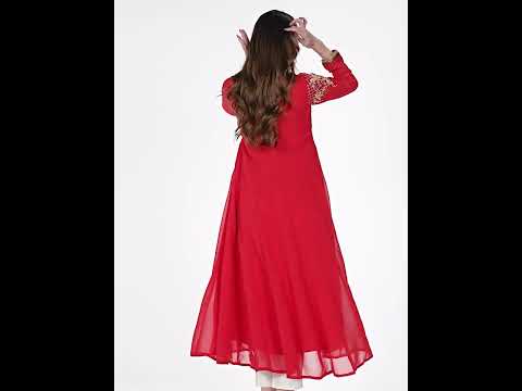 Trishaa by Pantaloons Women Maxi Red Full Length Dress