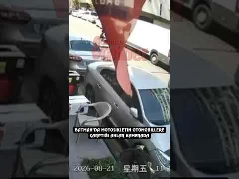 Batman’da Motosikletin Otomobillere Çarptığı Anlar Kamerada  #keşfet #keşfetbeniöneçıkar #keşfetedüş