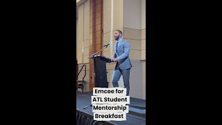 Jonathan Martin emcees event  for Atlanta student mentorship