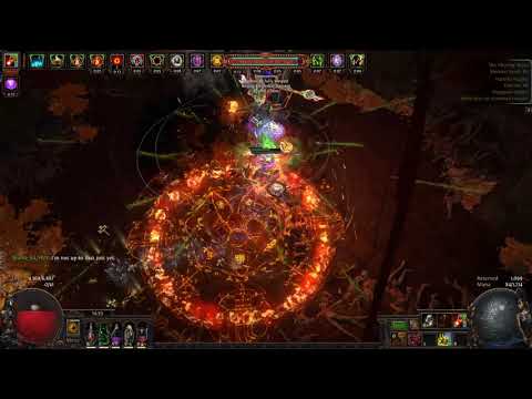 Tanking Uber Atziri's Empowered Flameblast | Harvest League