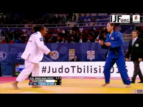 Judo 2016 Grand Prix Tbilisi: Niang (MAR) - Tsend-Ayush (MGL) [-70kg] bronze