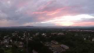 preview picture of video 'Sunset over Easthampton MA 7/14/14 - DJI Phantom Vision 2 Plus'