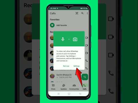 🔴Whatsapp Video Call Problem Solve | ✅To Call Allow Whatsapp Access To Your Microphone Tap Settings