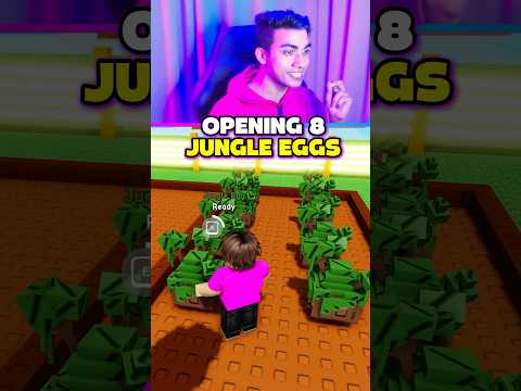 OPENING 8 JUNGLE EGGS GROW A GARDEN 😍