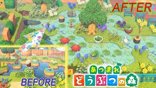 【あつ森】初期に作ったビオトープアスレを作り直してみた！【あつまれどうぶつの森実況　島クリエイター】