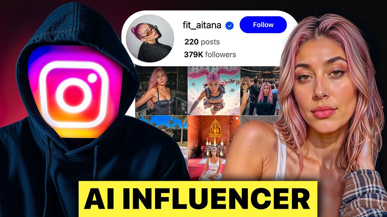 i made an AI influencer like Aitana Lopez (faceless instagram)