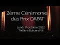 Remise des Prix DAPAT - La Cérémonie