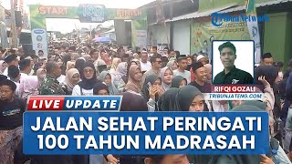 Semarak Peringatan 100 Tahun Madrasah TBS Kudus, Ribuan Santri Padati Jalan Meriahkan Jalan Sehat