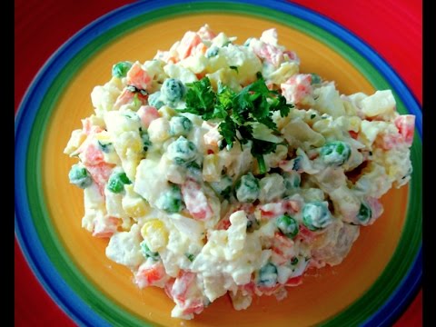 Olivier Salad Recipe || Russian Potato Salad Recipe