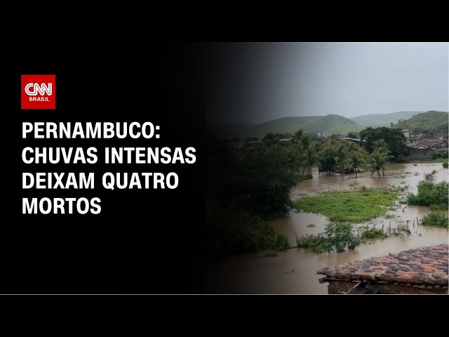 Chuvas intensas deixam quatro mortos em Pernambuco | CNN PRIME TIME