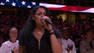 Jordin Sparks&#39; National Anthem Before Game 4 of the NBA Finals
