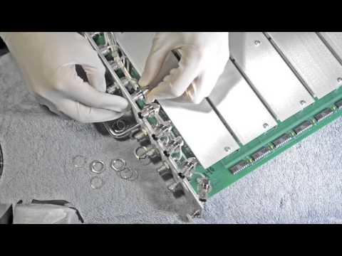 Building resistance test box with precision resistors and triaxial ports