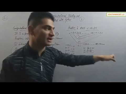 Computational Thinking And Getting Started With Python Class 11 Computer Science Python Video 1
