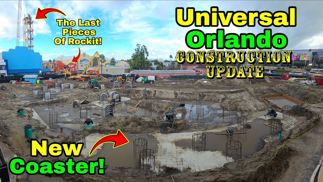 Universal Orlando Resort Rip Ride Rockit Demolition & New Coaster Construction Update 10.10.25