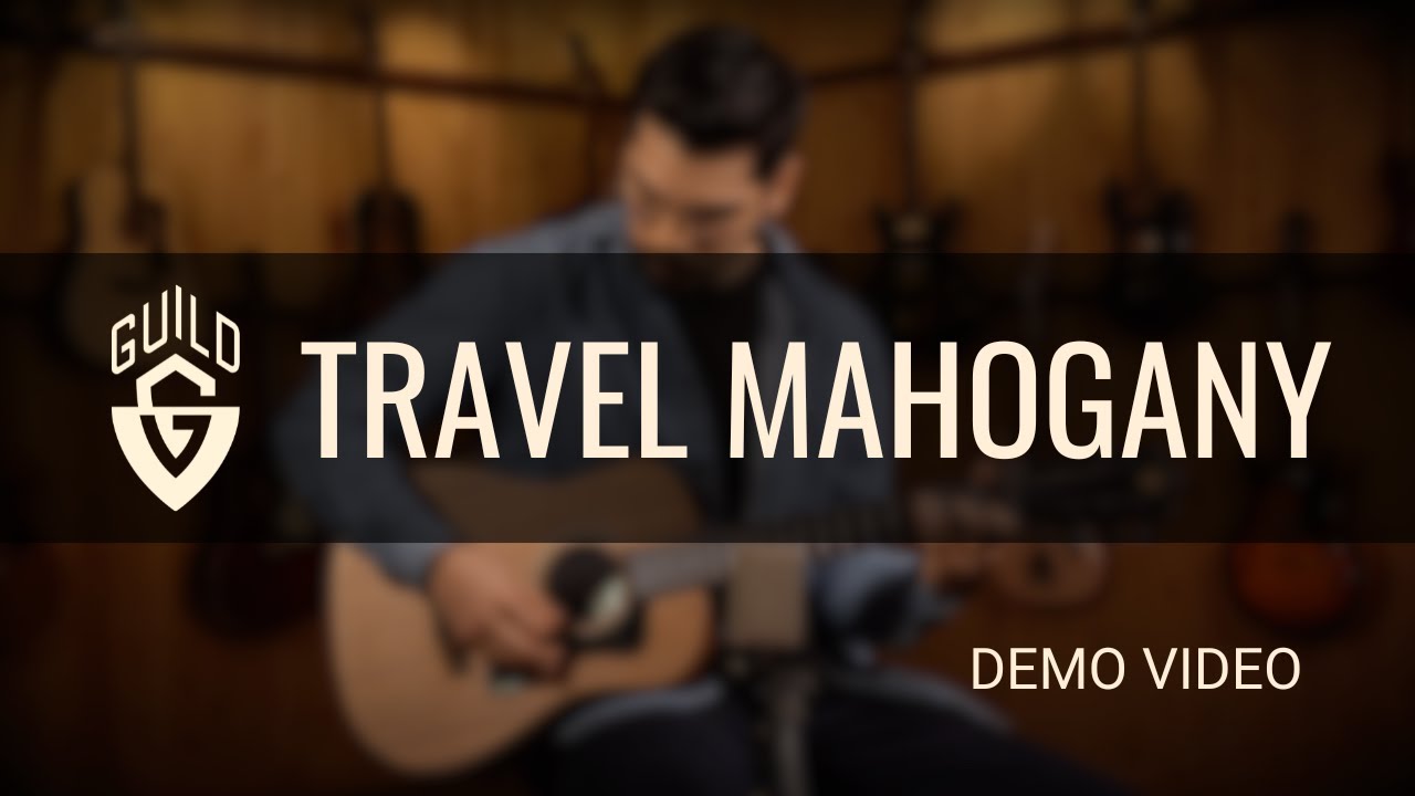 Guild Travel MH Mini Acoustic Guitar w/Bag - Mahogany