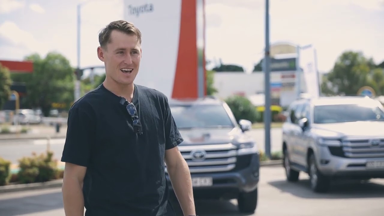 Marnus Labuschagne Visits Toyota