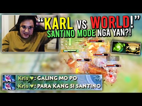 "KARL SANDKING vs THE WORLD!"🔥 - 1V9 SANTINO MODE!🔥