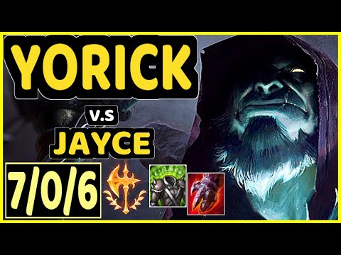 THAL (YORICK) vs JAYCE - 7/0/6 KDA TOP CHALLENGER GAMEPLAY - KR