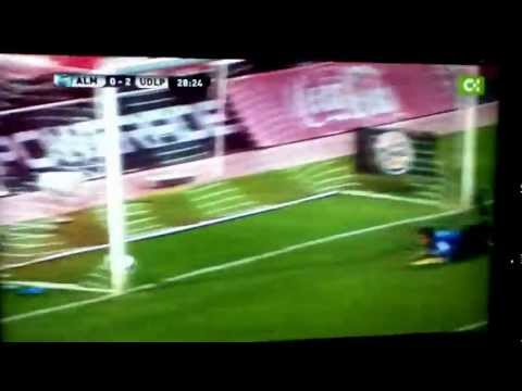 Almería-U.D. Las Palmas. Gol de Chrisantus