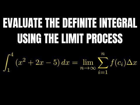 How to Find a Definite Integral using Riemann Sums and the Limit Definition: Quadratic Example