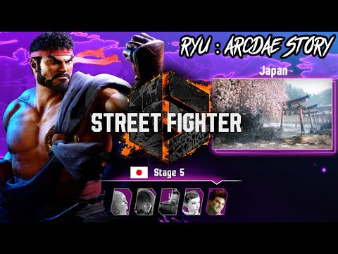 Street Fighter 6 - RYU Arcade Full Story with Cutscenes and Character Breakdown