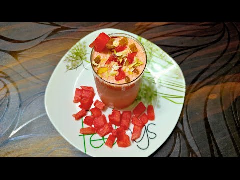 Watermelon Oats Smoothie Recipe | Oats Breakfast Smoothie @niharskitchen