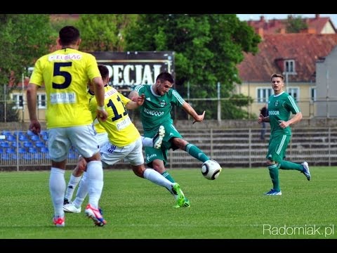 Skrót meczu Olimpia Elbląg - Radomiak Radom. II liga sezon 2013/2014.