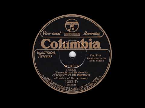 1928 Harry Reser (as "Clicquot Club Eskimos") - Wings (Tom Stacks, vocal)