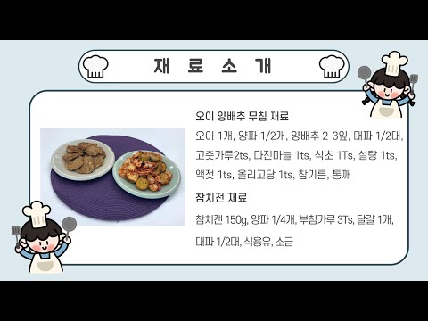 2025년 스마트 홈케어 비대면 요리교실 20회차 (오이 양배추 무침 & 참치전)