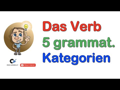 Verb 5 grammatischen Kategorien