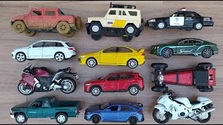 Download the video "Die cast Metal Scale Color Model Welly, Kinsmart, Maisto-Sedan, SUV, Sport, Big Car 4x4, Motorcycle"