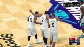 DC NBA 2k17 MyCareer against Hornets again