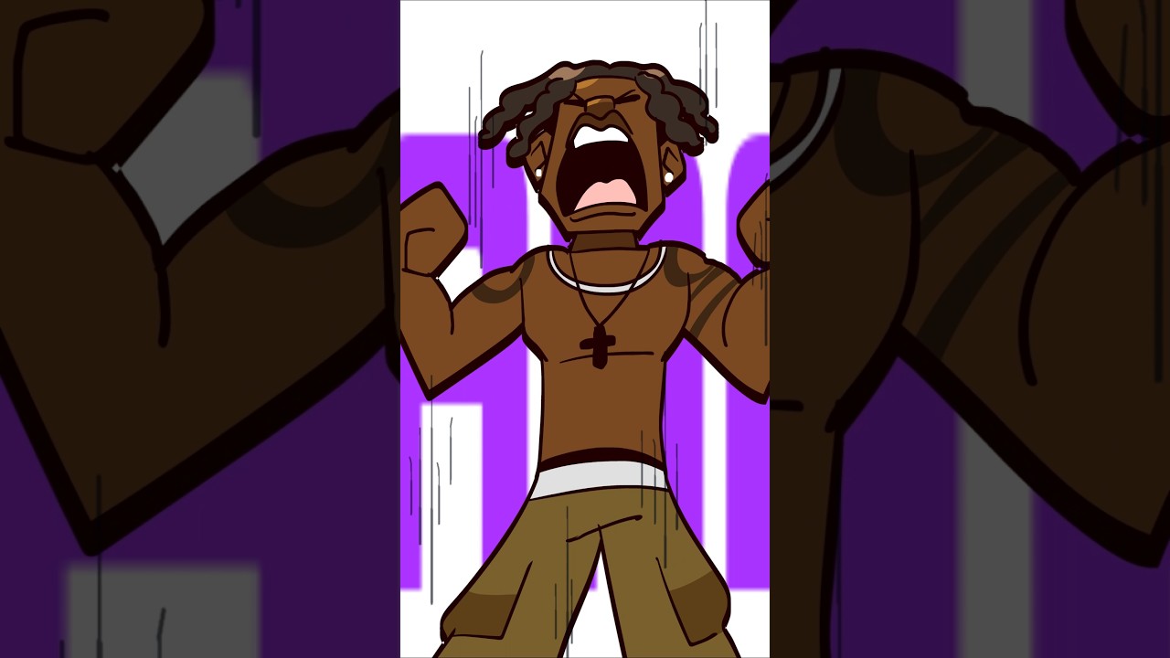 Wobbly Wiggily Woah #travisscott #animation #art #musicvideo #glorilla