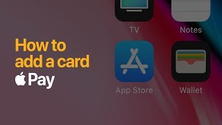 Apple Pay – adding a card