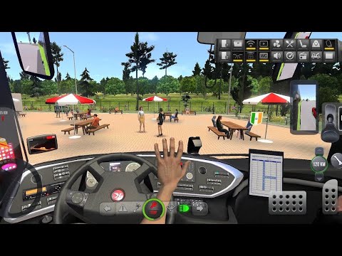 Bus Simulator : Ultimate | Beach ⛱️ 🍷🍔 | Zuuks | Mobile Gameplay | Drive with Devil 😈