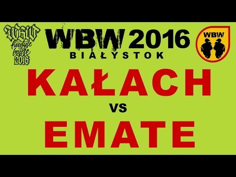 Kałach 🆚 Emate 🎤 WBW 2016 Białystok (freestyle rap battle) Baraż