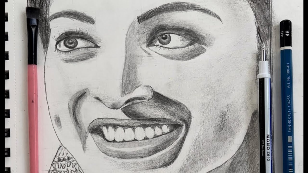 Pencilart in brustro sketchbook || Shorts