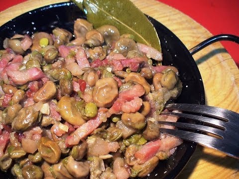 Broad Beans with Ham and Bacon - Loli Domínguez's Kitchen. Loli Domínguez